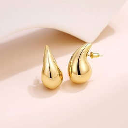 Heliophilia Silver Pendientes de Oro con Recubrimiento de Laca